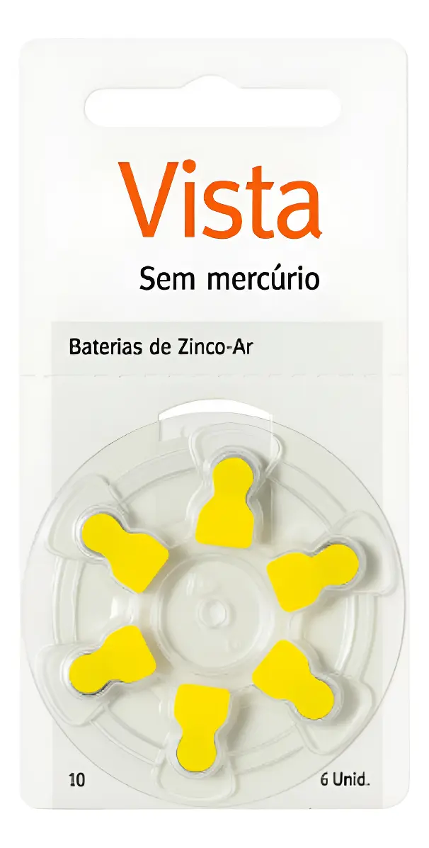 Cartela de pilhas Vista tamanho 10