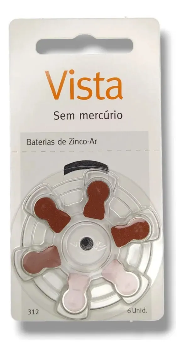 Cartela de pilhas Vista tamanho 312